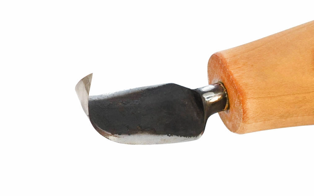 North Bay Forge Double-Edge Tip Bent Carving Knife ~ BN-3