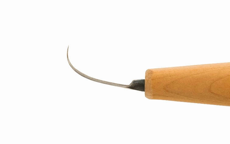 North Bay Forge Mini Double-Edge General Bent Carving Knife ~ mBN-G