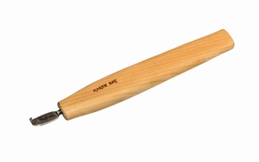 North Bay Forge Mini Double-Edge Tip Bent Carving Knife ~ mBN-3