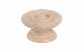 Oak Wood Cabinet Knob with Ring-Design
