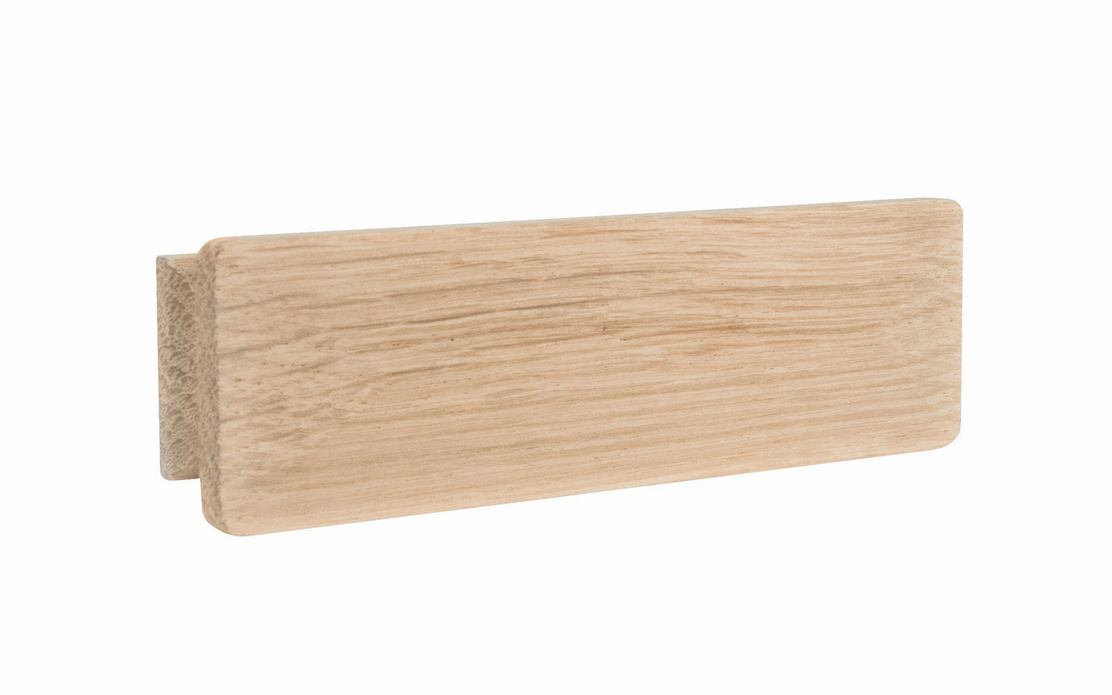 Oak Wood Pull Handle with Square Edges