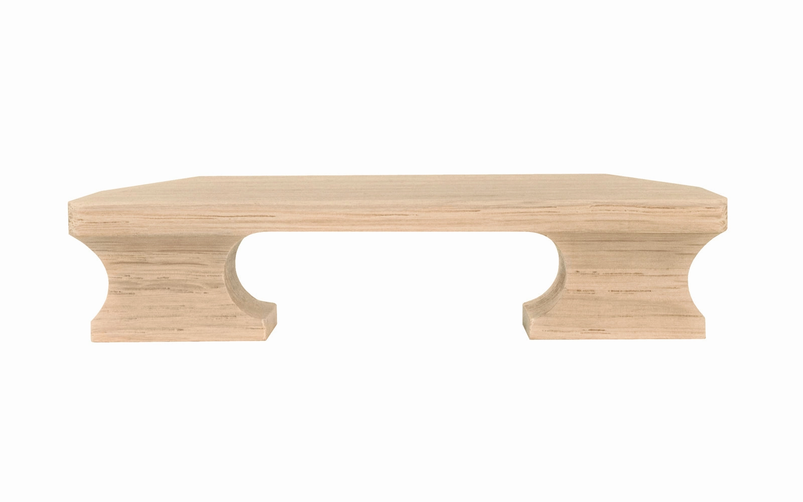 Oak Wood Pull Handle with Square Edges