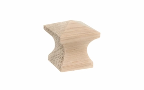 Oak Wood Pyramid Cabinet Knob