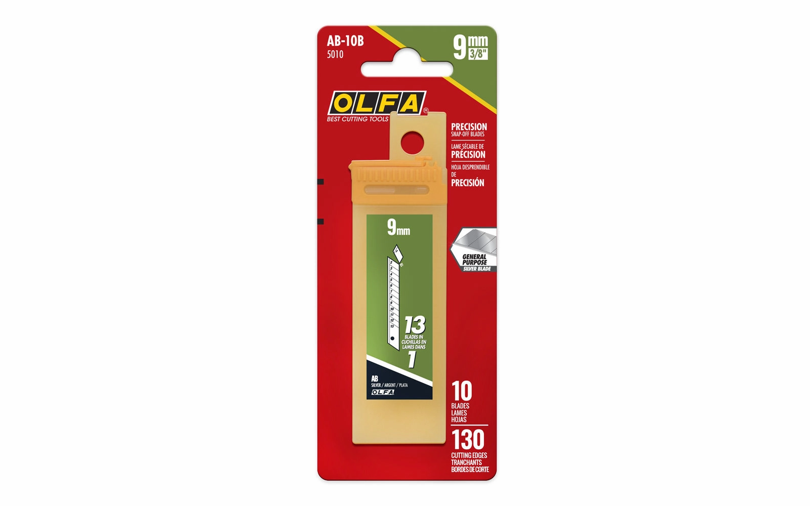 Olfa "AB-10B" 9 mm Replacement Blades - 10 Pack