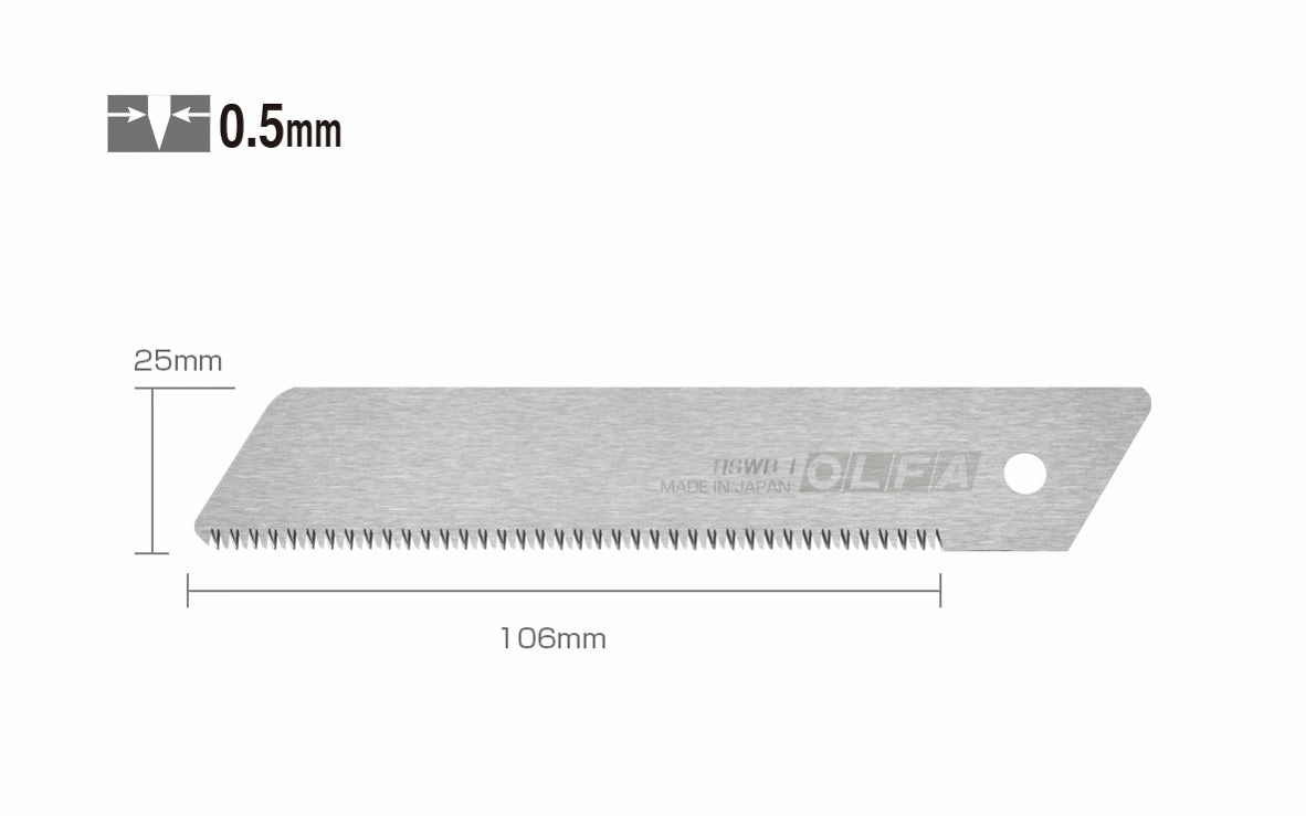 Olfa "HSWB-1/1B" 25 mm Replacement Saw Blade
