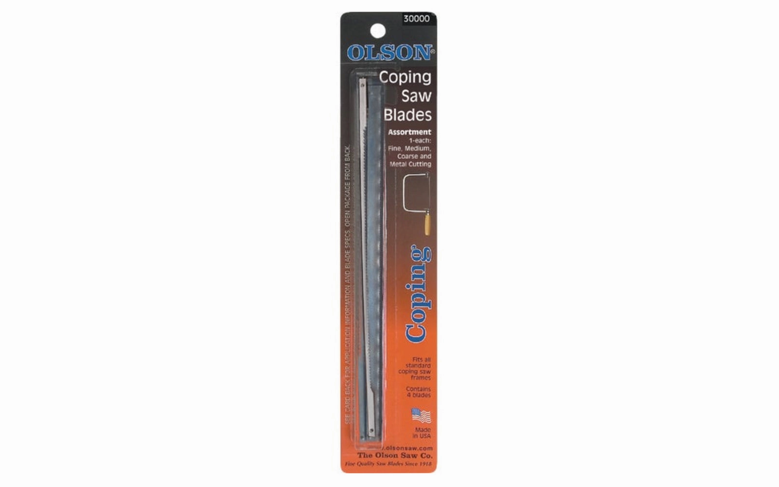 Olson Coping Saw Blade Assortment - 4 PC
