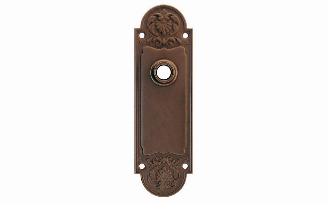 Ornate Brass Escutcheon Door Plate
