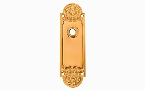 Ornate Brass Escutcheon Door Plate