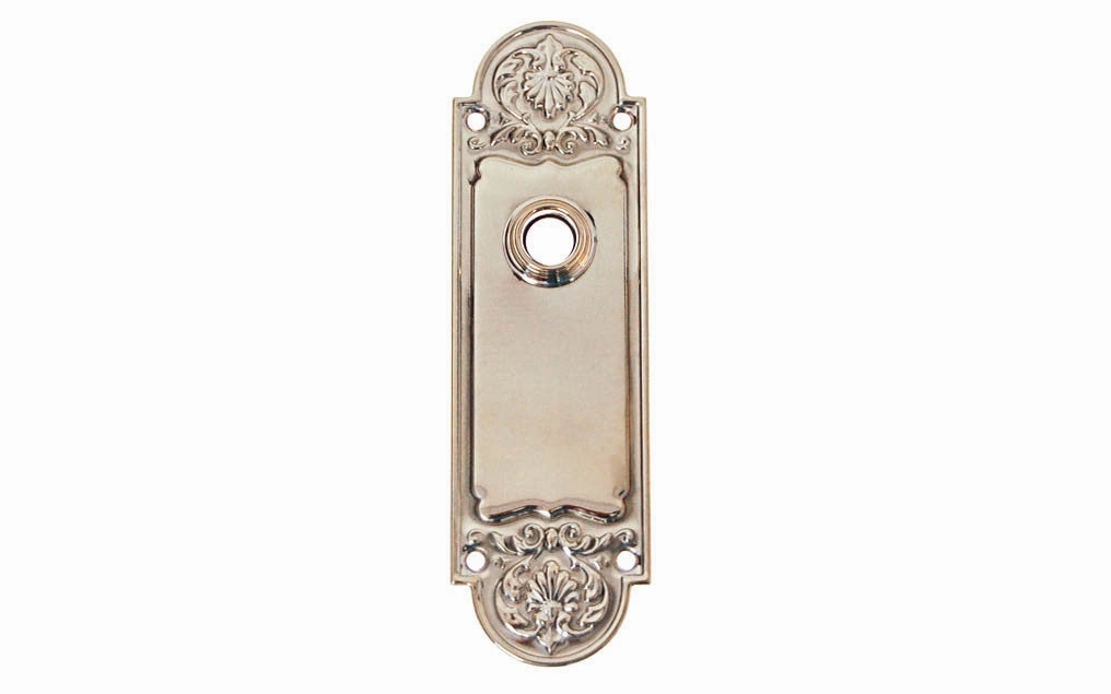 Ornate Brass Escutcheon Door Plate