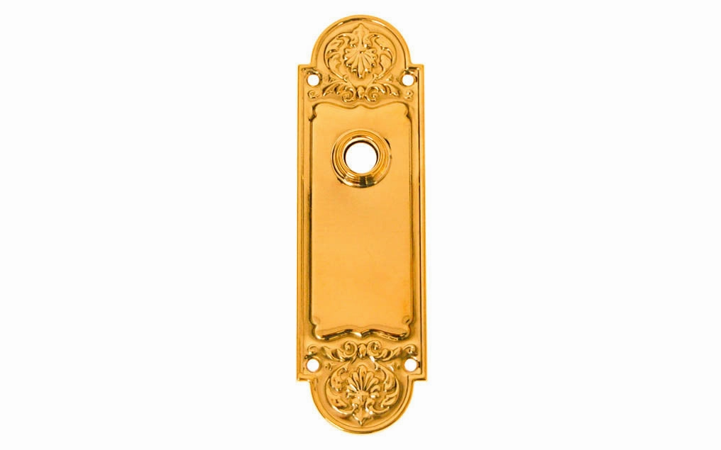 Ornate Brass Escutcheon Door Plate
