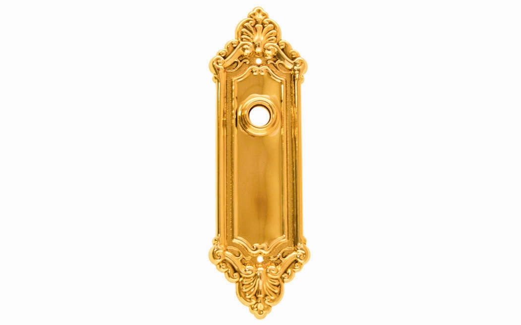Ornate Brass Escutcheon Door Plate