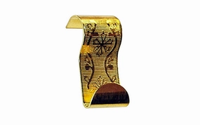 Ornate Brass Picture Moulding Hook