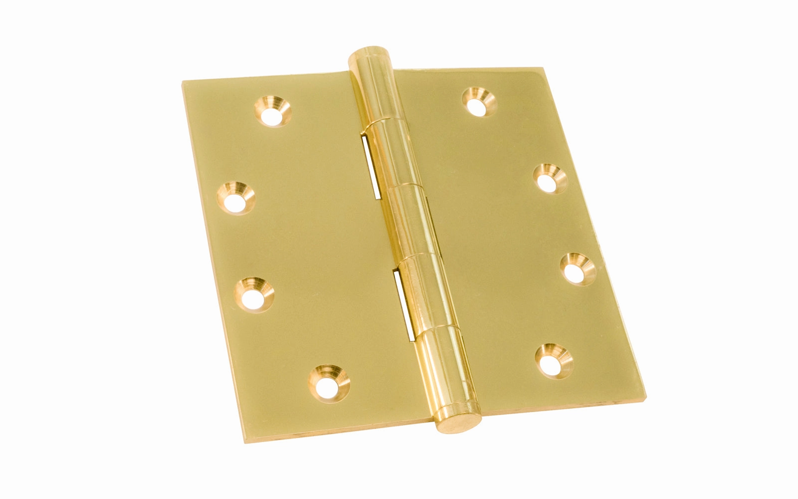Pair of 4-1/2" Solid Brass Door Hinges