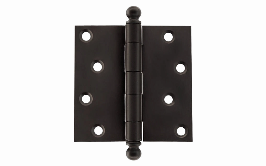 Pair of Classic Ball-Tip Door Hinges ~ 4" x 4"