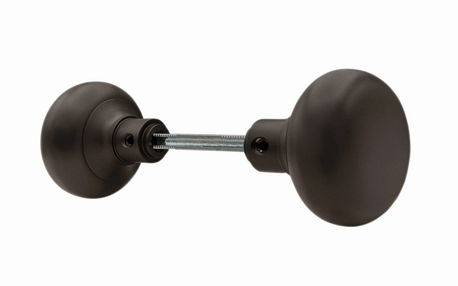 Pair of Classic Brass Smooth Doorknobs