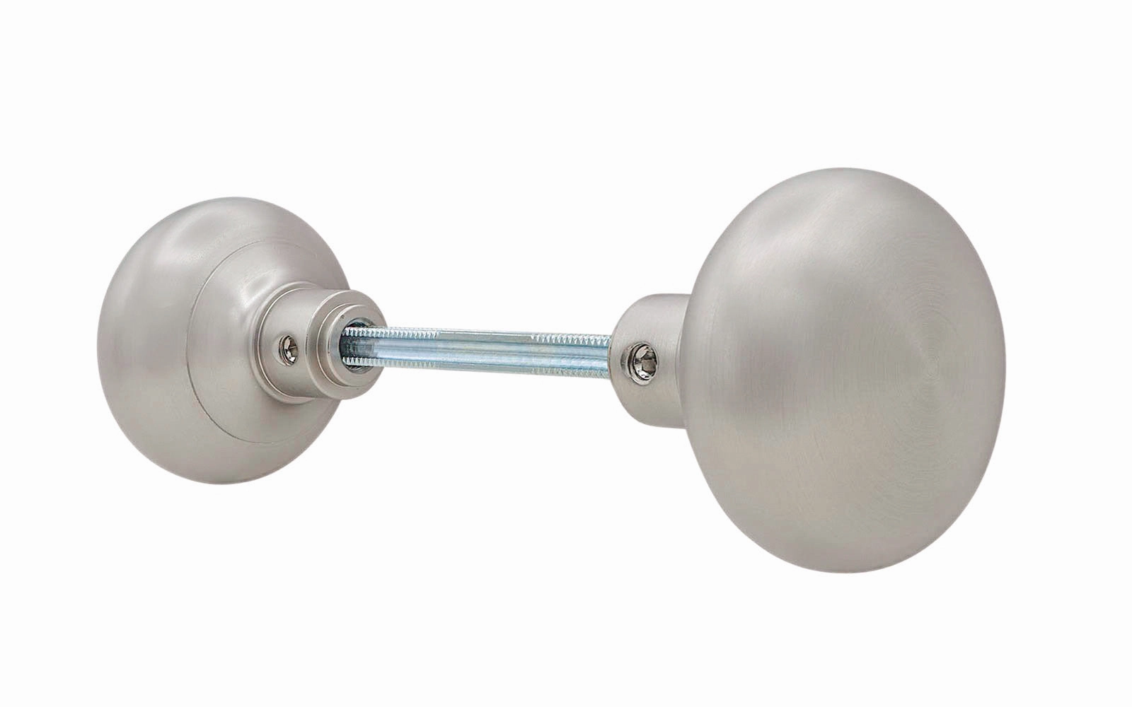 Pair of Classic Brass Smooth Doorknobs