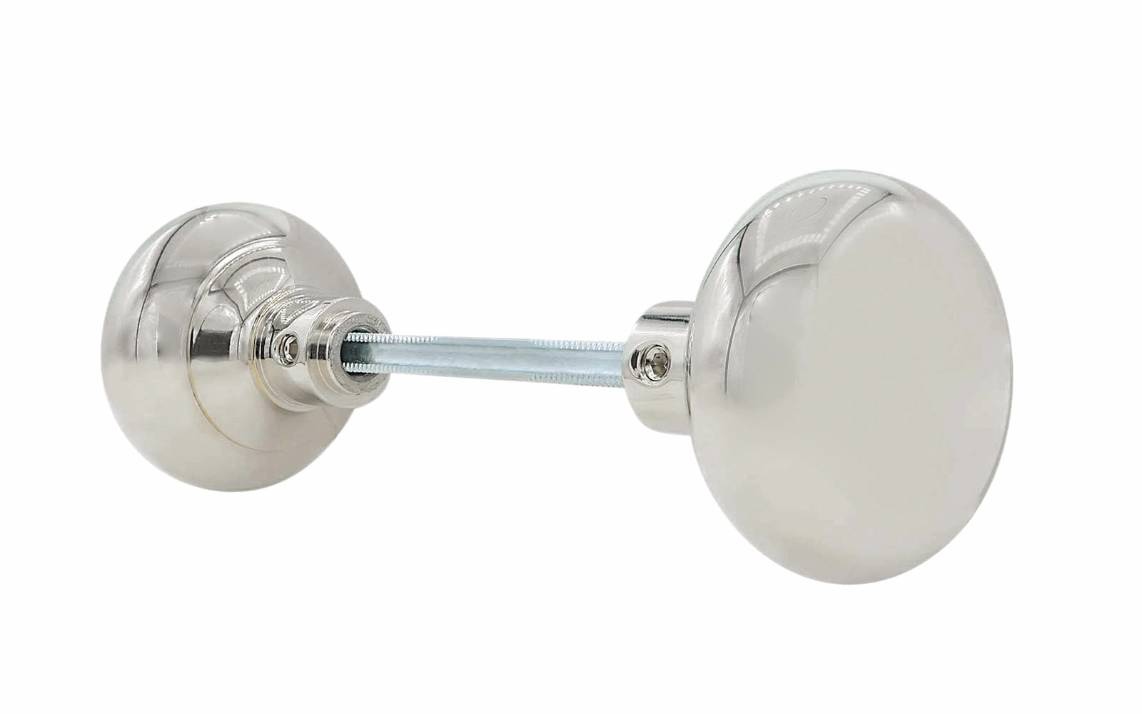 Pair of Classic Brass Smooth Doorknobs