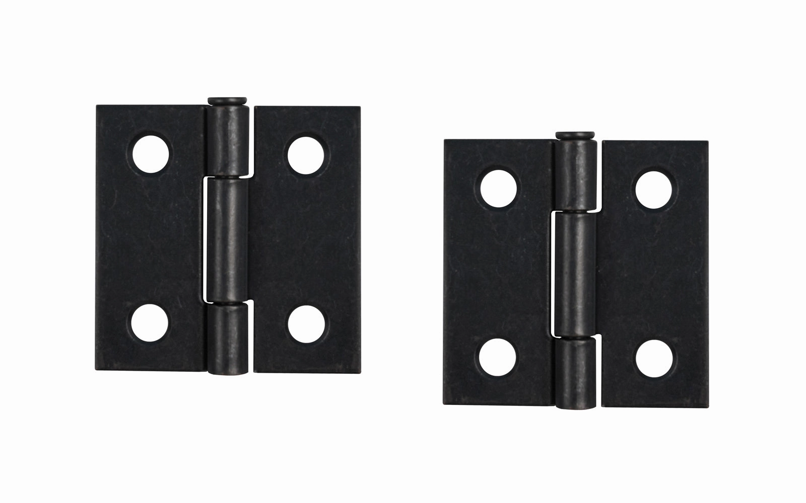 Pair of Loose Pin Plated Steel Cabinet Butt Hinges ~ 1-1/2" x 1-1/2"