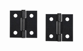 Pair of Loose Pin Plated Steel Cabinet Butt Hinges ~ 1-1/2" x 1-1/2"