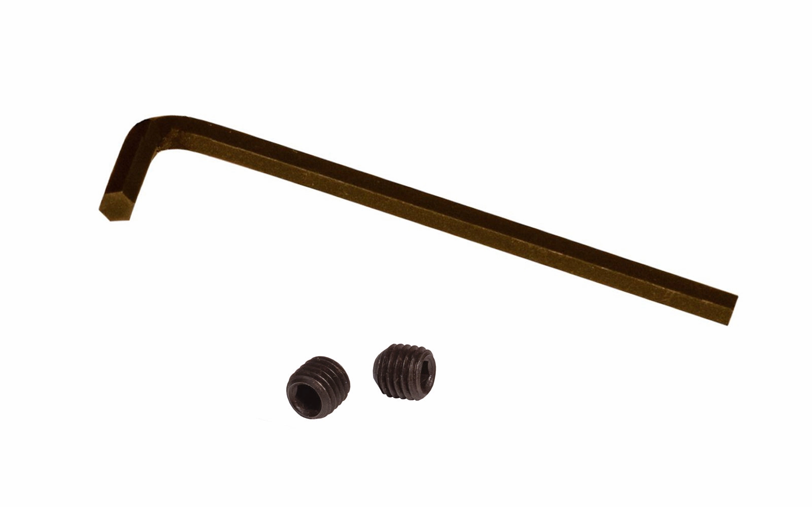 Pair of Set Screws & Hex Key for Doorknobs ~ 28 TPI x 1/4" Size