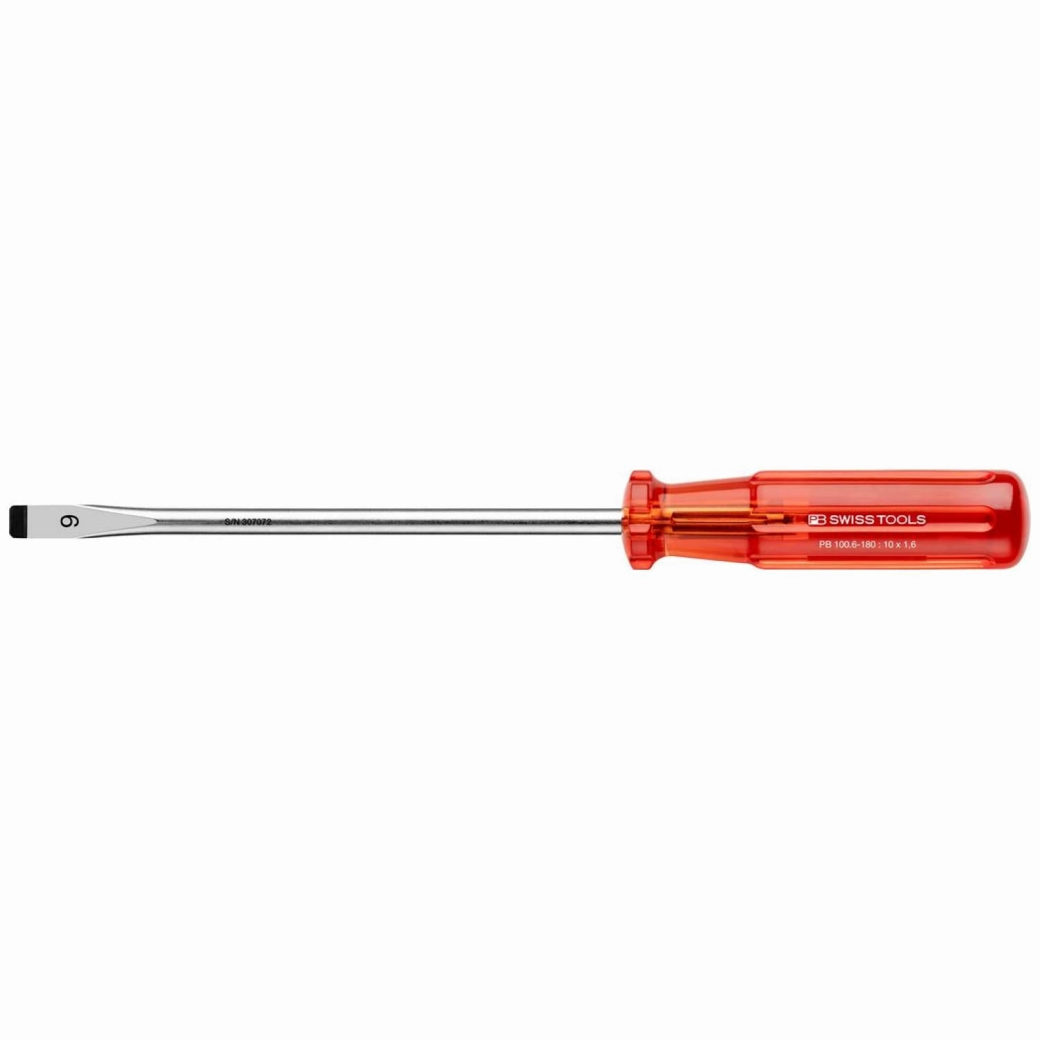 PB Swiss PB 100.6-180 Slotted Classic screwdrivers, 10mm x 180mm
