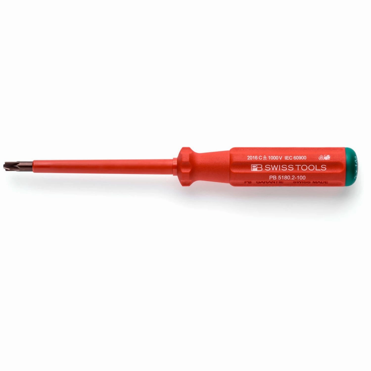PB Swiss PB 5180.2-100 Screwdriver Pozidriv PZ2/SL 100 mm