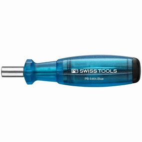 PB Swiss PB 6464.Blue Bit Holding Screwdriver with Magazine, Slotted, Phillips, TORX, 9 Pcs