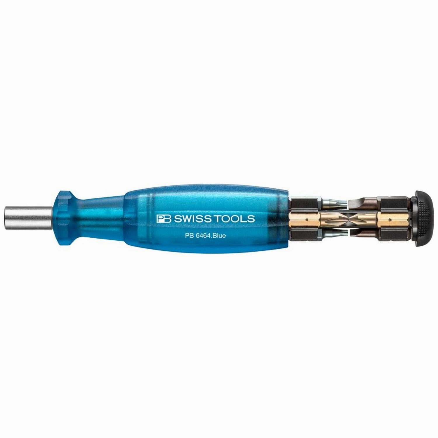 PB Swiss PB 6464.Blue Bit Holding Screwdriver with Magazine, Slotted, Phillips, TORX, 9 Pcs
