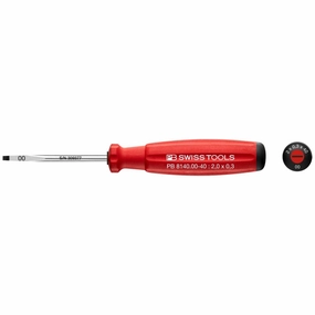 PB Swiss PB 8140.00-40 Screwdriver Slotted with Swiss Grip Handle, L - 100 mm