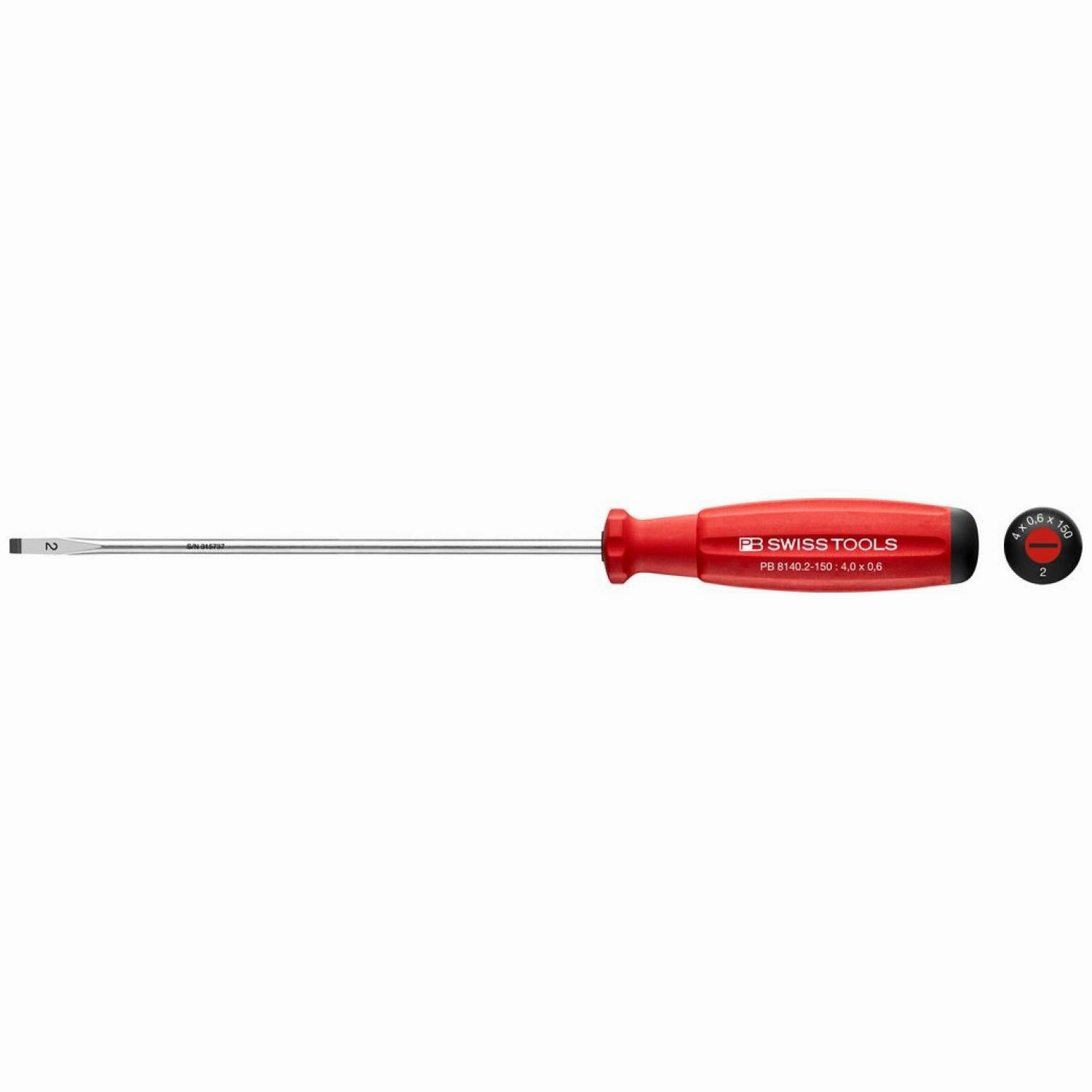 PB Swiss PB 8140.2-150 Screwdriver Slotted with Swiss Grip Handle, L - 245 mm