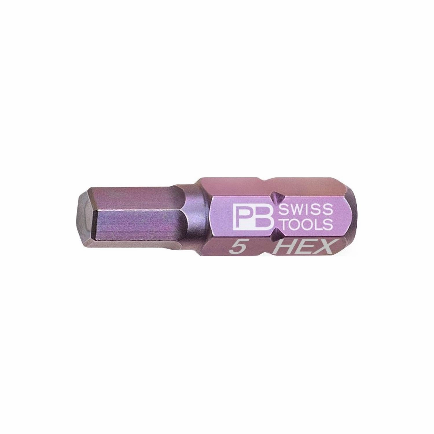 PB Swiss PB C6.210/5 PrecisionBit, Design C 6.3 (1/4 Inch), 5mm x 25mm