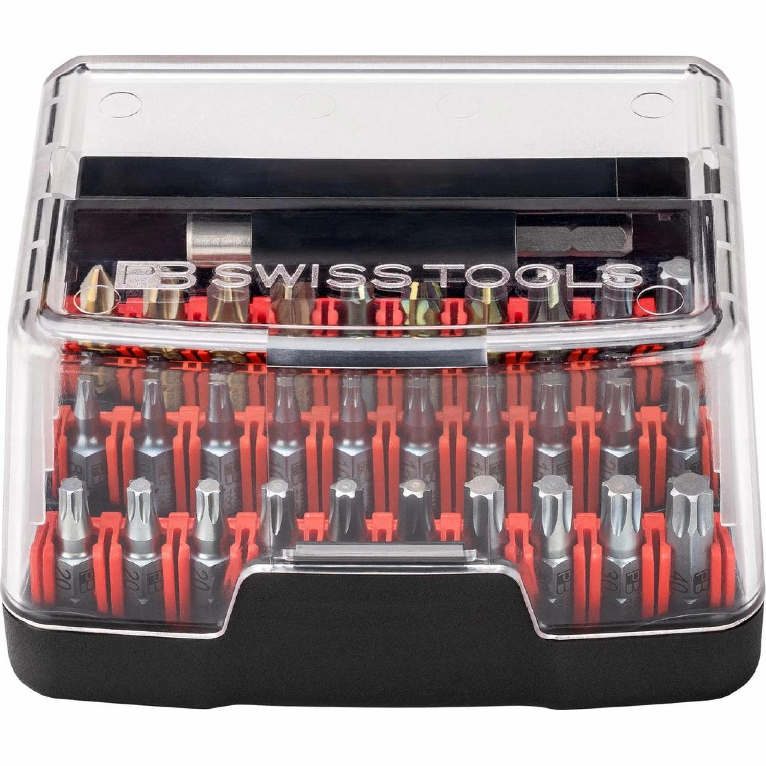 PB Swiss PB C6.995 Screwdriver Bit Set Phillips, PoziDriv, TORX C6 1/4 Inch in Bit Box 31-Pcs