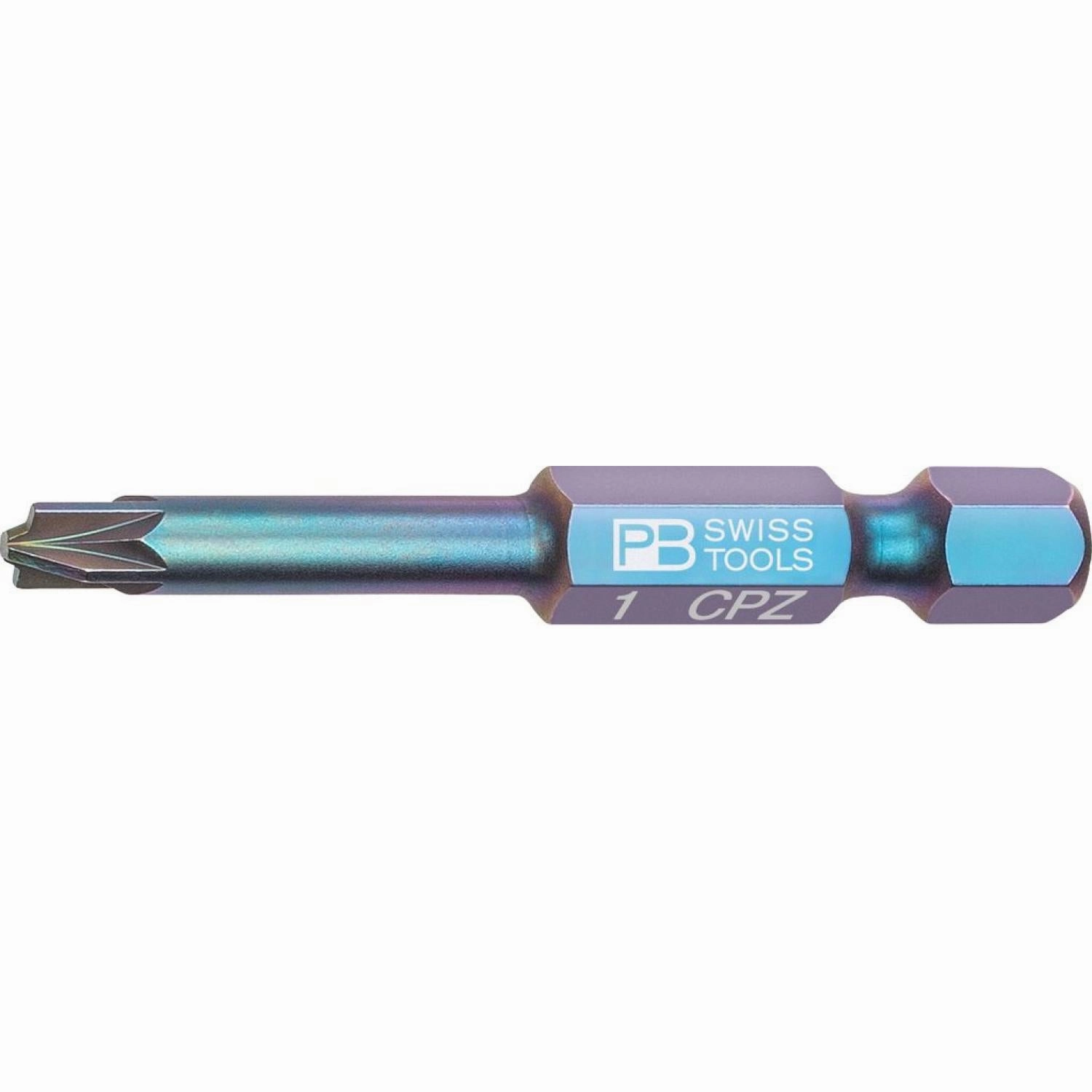 PB Swiss PB E6.180/1 PrecisionBits for Pozidriv/Slotted Combination Screws, PZ1 x 24mm