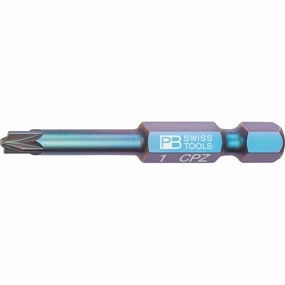 PB Swiss PB E6.180/1 PrecisionBits for Pozidriv/Slotted Combination Screws, PZ1 x 24mm