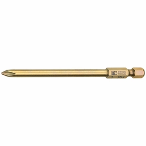 PB Swiss PB E6L.190/1 Long Blade Precision Bits for Phillips Screws, S - PH1 x 95mm