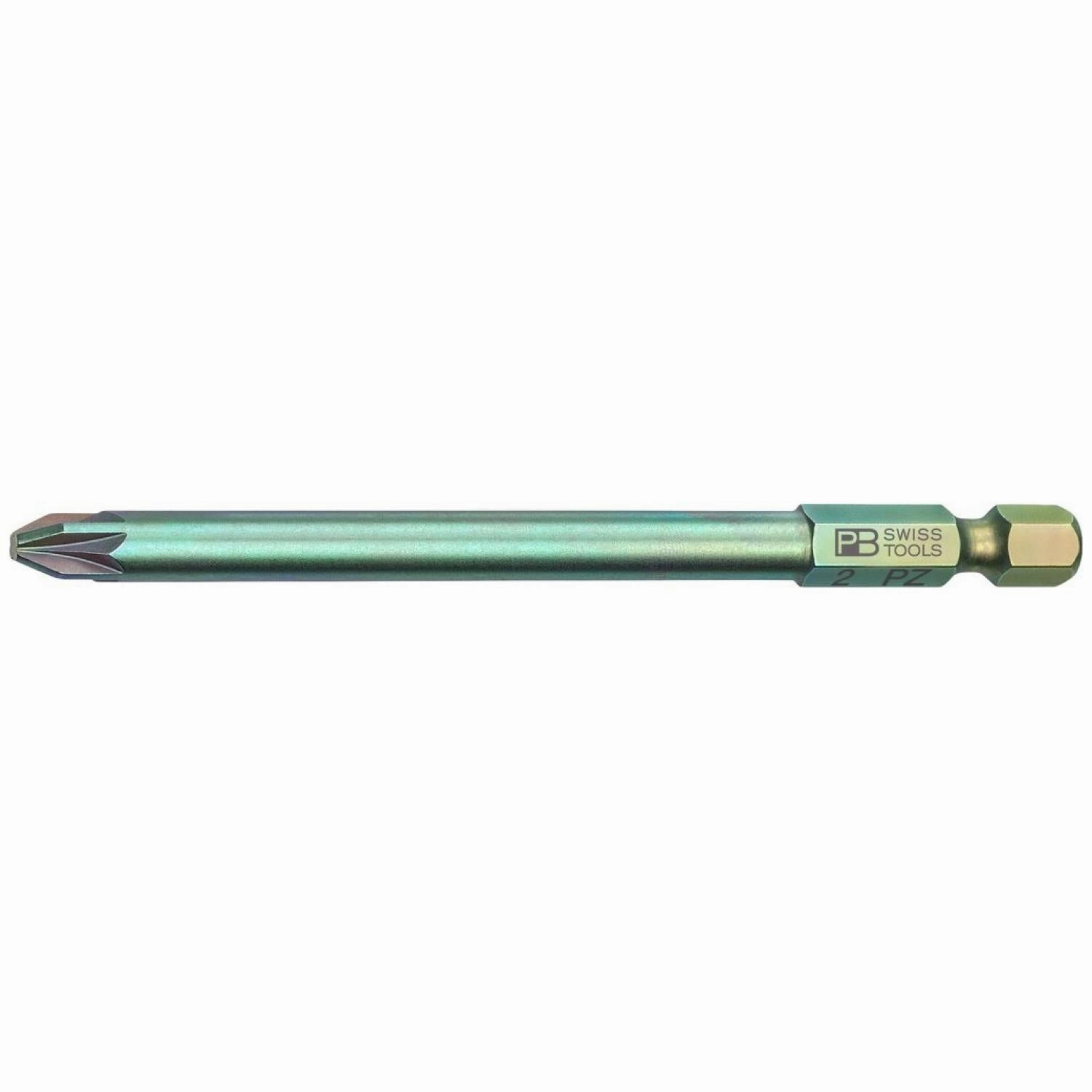 PB Swiss PB E6L.192/2 Long Blade Precision Bits For PoziDriv Screws, S - PZ2
