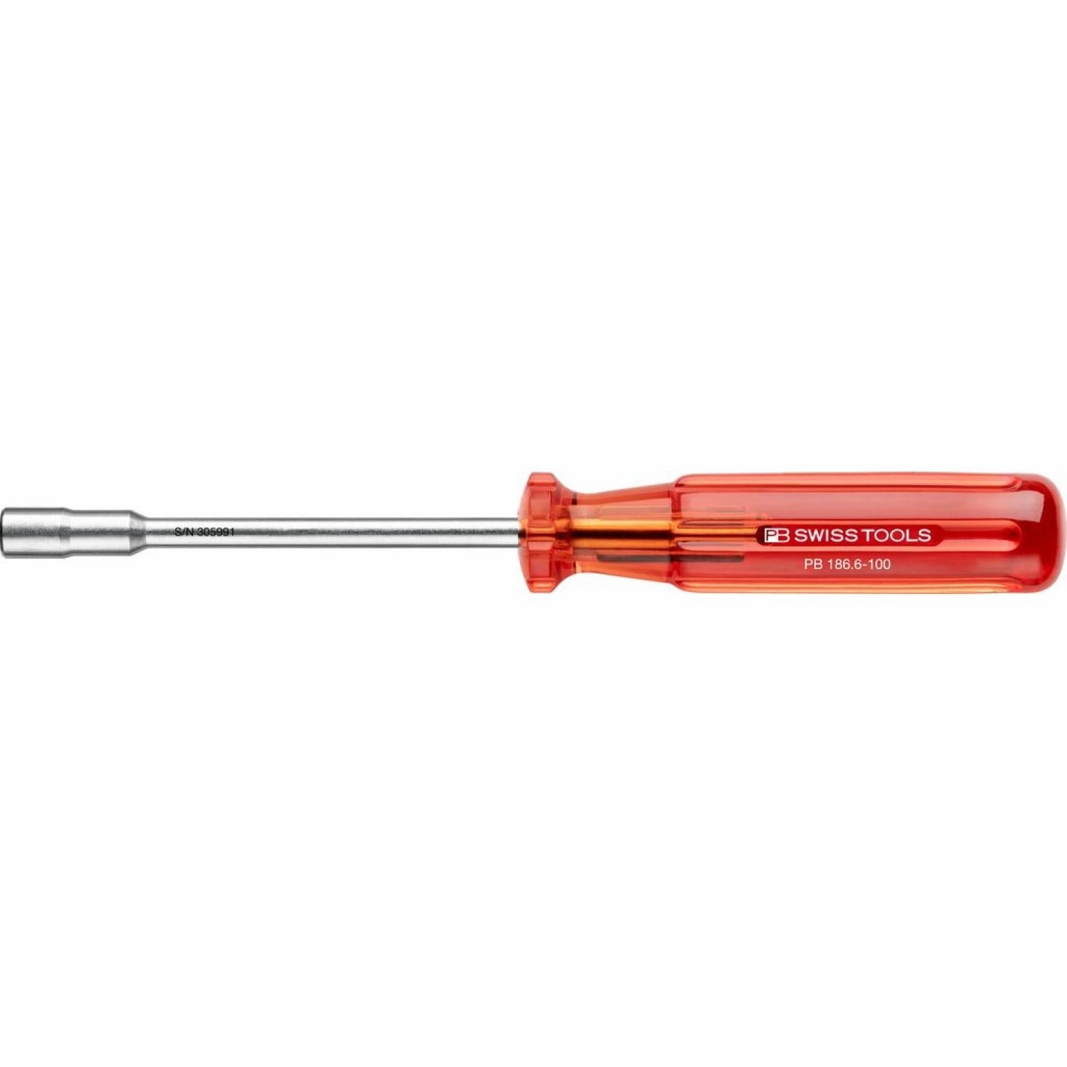PB Swiss Tools PB 186.6-100 Classic Universal Bit Holder, for PrecisionBits C 6.3 and/or E 6.3 (1/4)