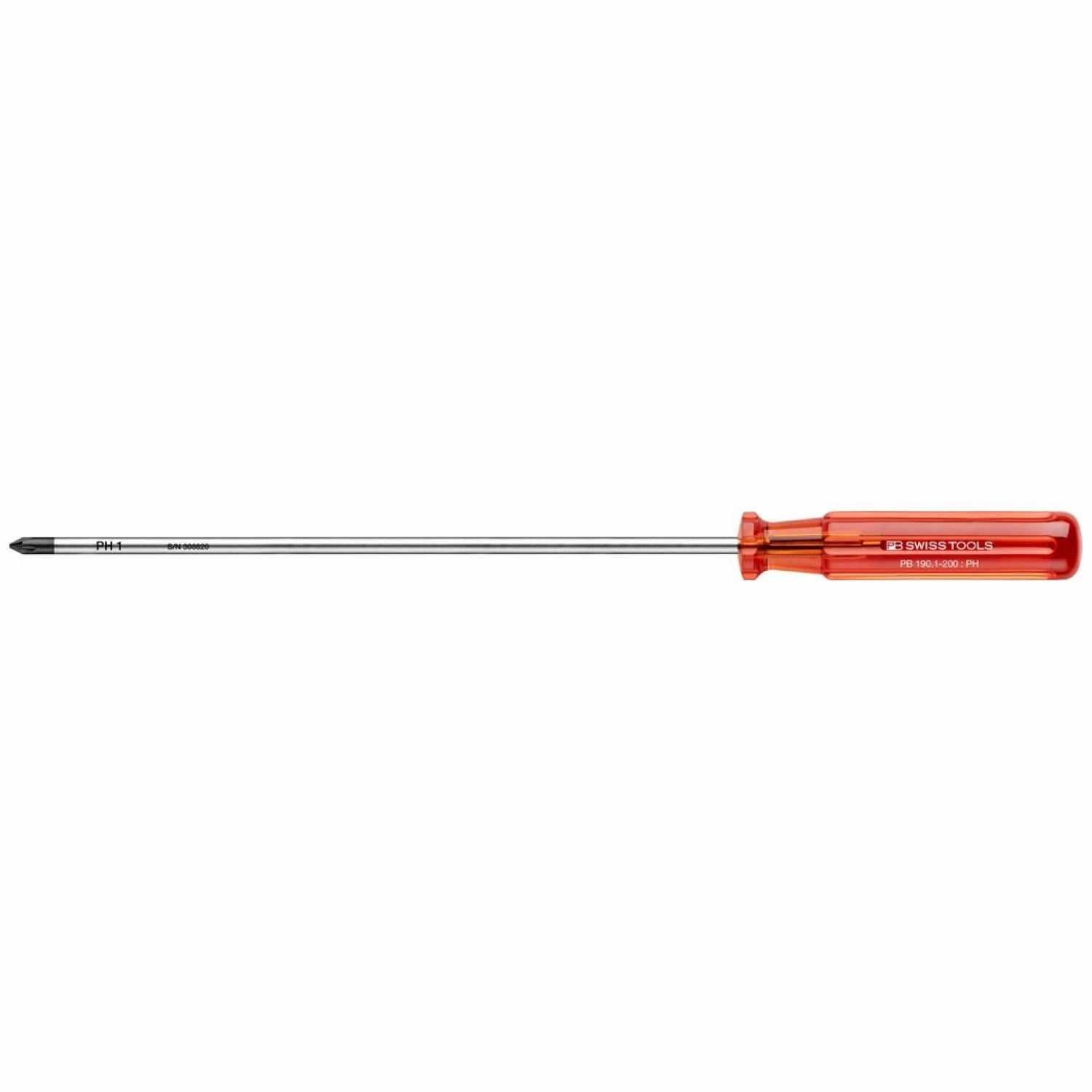 PB Swiss Tools PB 190.1-200 Phillips Classic Screwdrivers, PH1 x 200mm