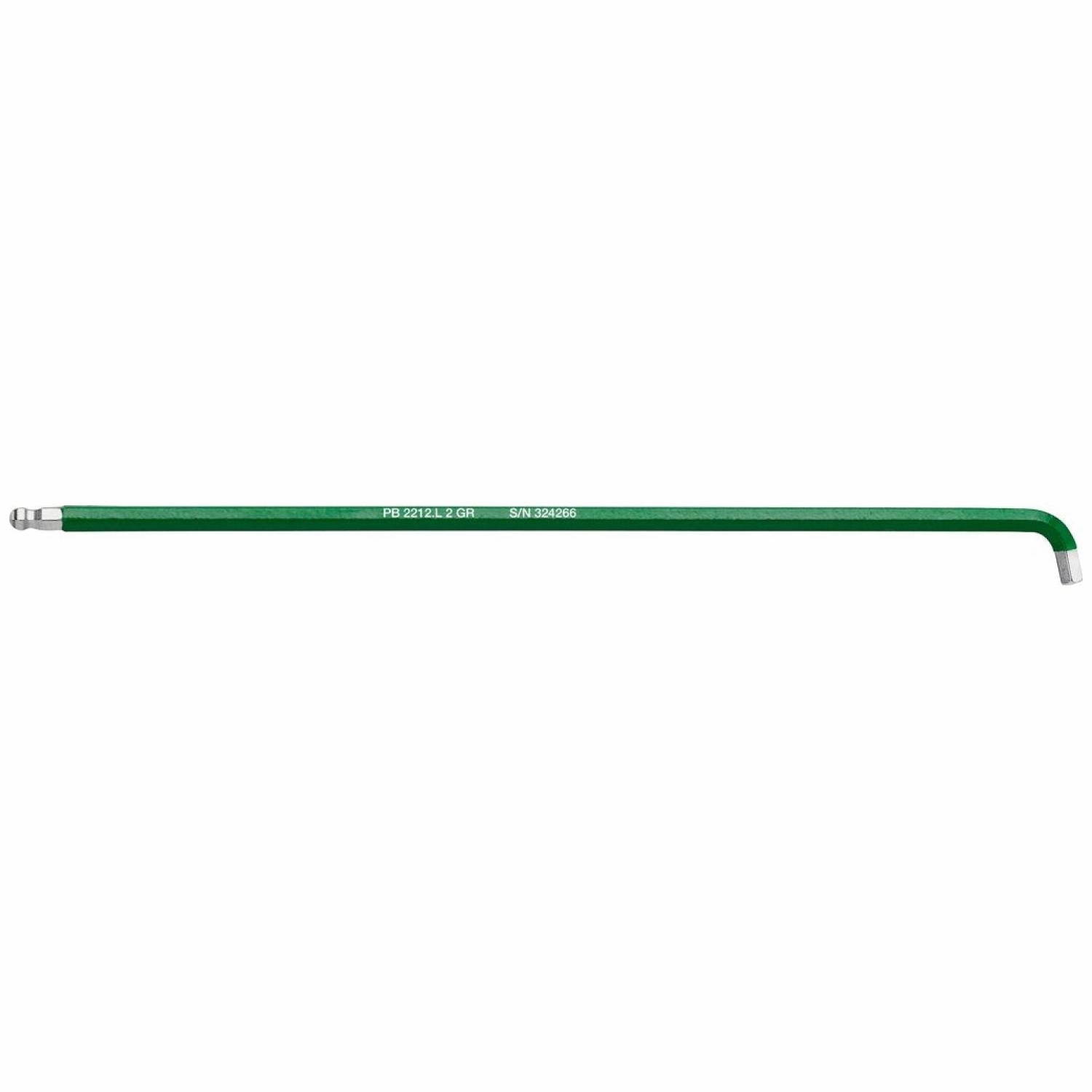 PB Swiss Tools PB 2212.L 2 GR Rainbow Key L-Wrenches Long, With Ball Point, 2 mm
