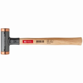 PB Swiss Tools PB 306.40 Cu Copper and Hickory Recoilless Soft-faced Deadblow Mallet, 40 mm