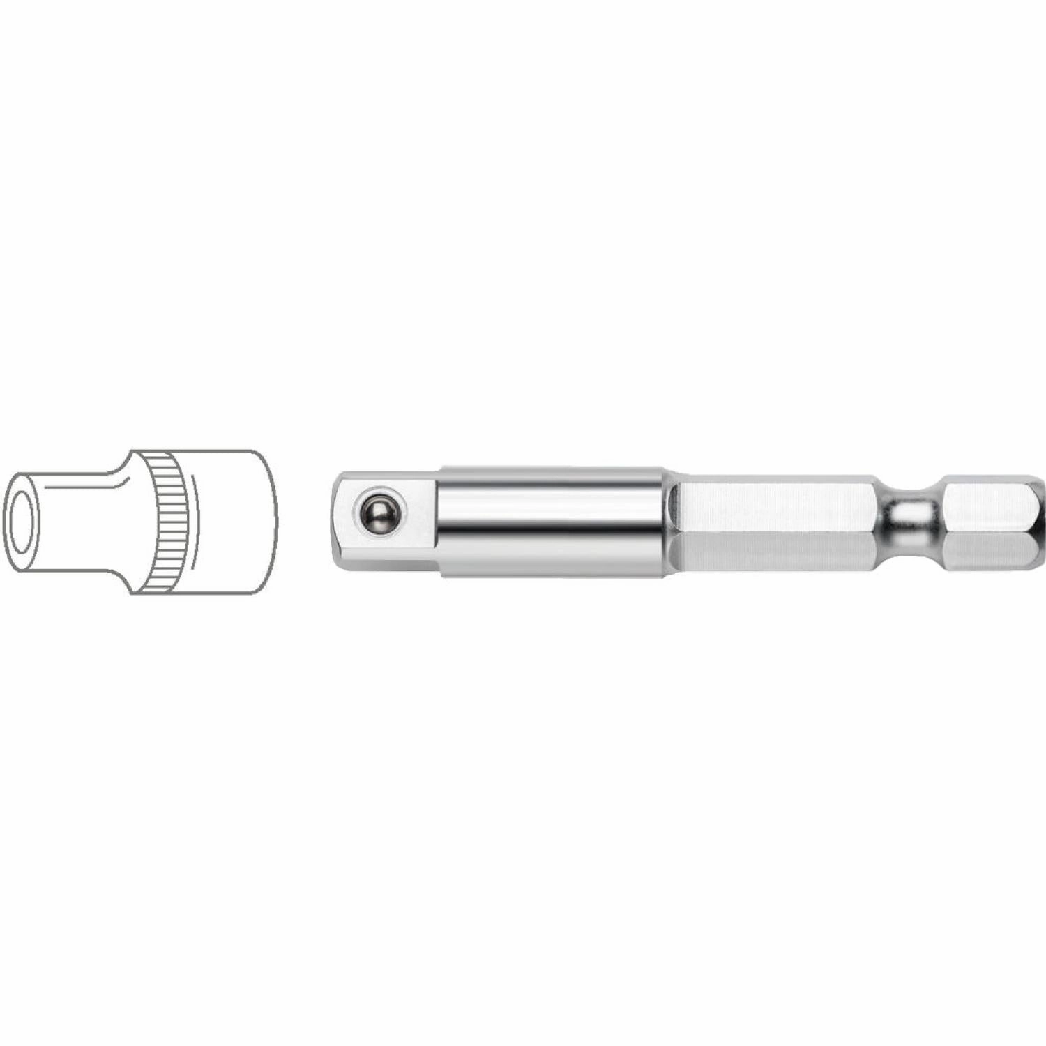 PB Swiss Tools PB 454 Adaptor For Sockets, 1/4" Hex To 1/4" Square