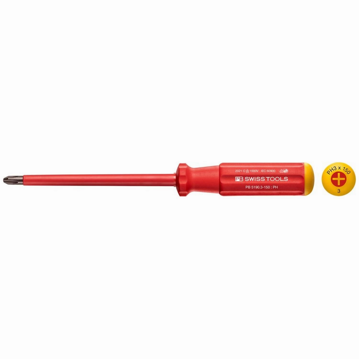 PB Swiss Tools PB 5190.3-150 Classic VDE Screwdriver Phillips Size PH3