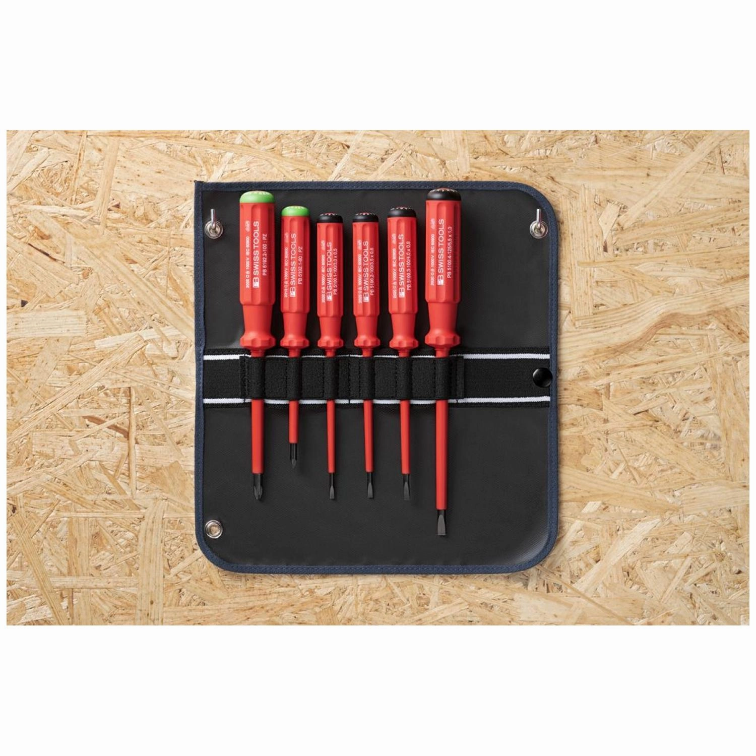 PB Swiss Tools PB 5543 Classic VDE Screwdriver Set, Slim, 6pcs