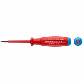 PB Swiss Tools PB 58400.10-70 Torx SwissGrip VDE Screwdriver, T10 x 70mm, Insulated