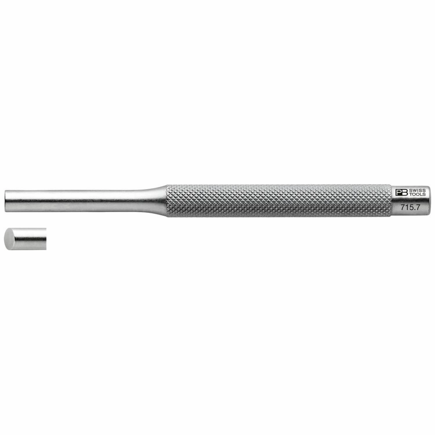 PB Swiss Tools PB 715.7 Safety pin punch, drift punch, knurled, 7 mm