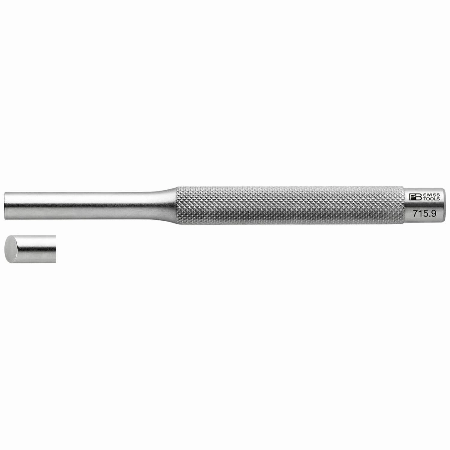 PB Swiss Tools PB 715.9 Safety pin punch, drift punch, knurled, 9 mm
