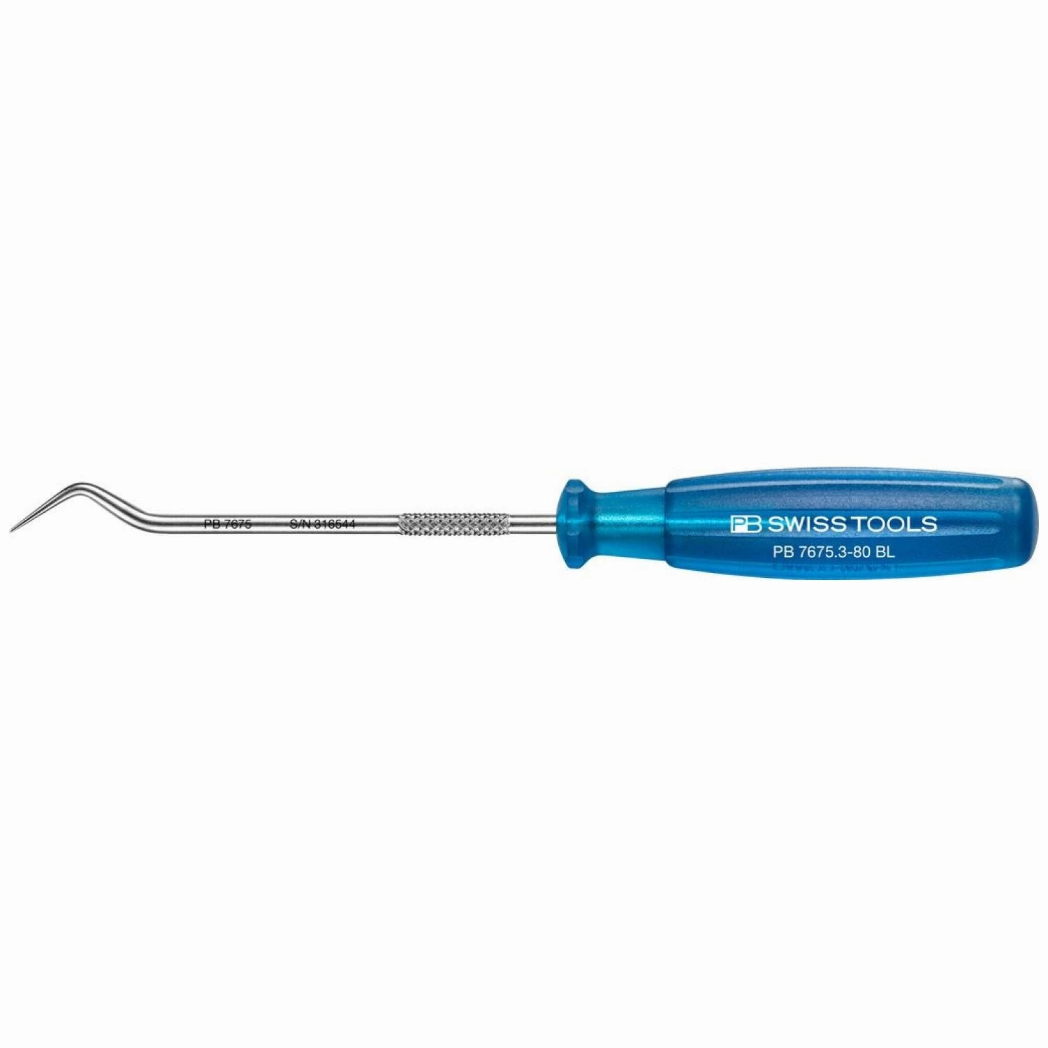 PB Swiss Tools PB 7675.3-80 BL Elbow PickTool with Multicraft Handle, V-Shape, 80mm