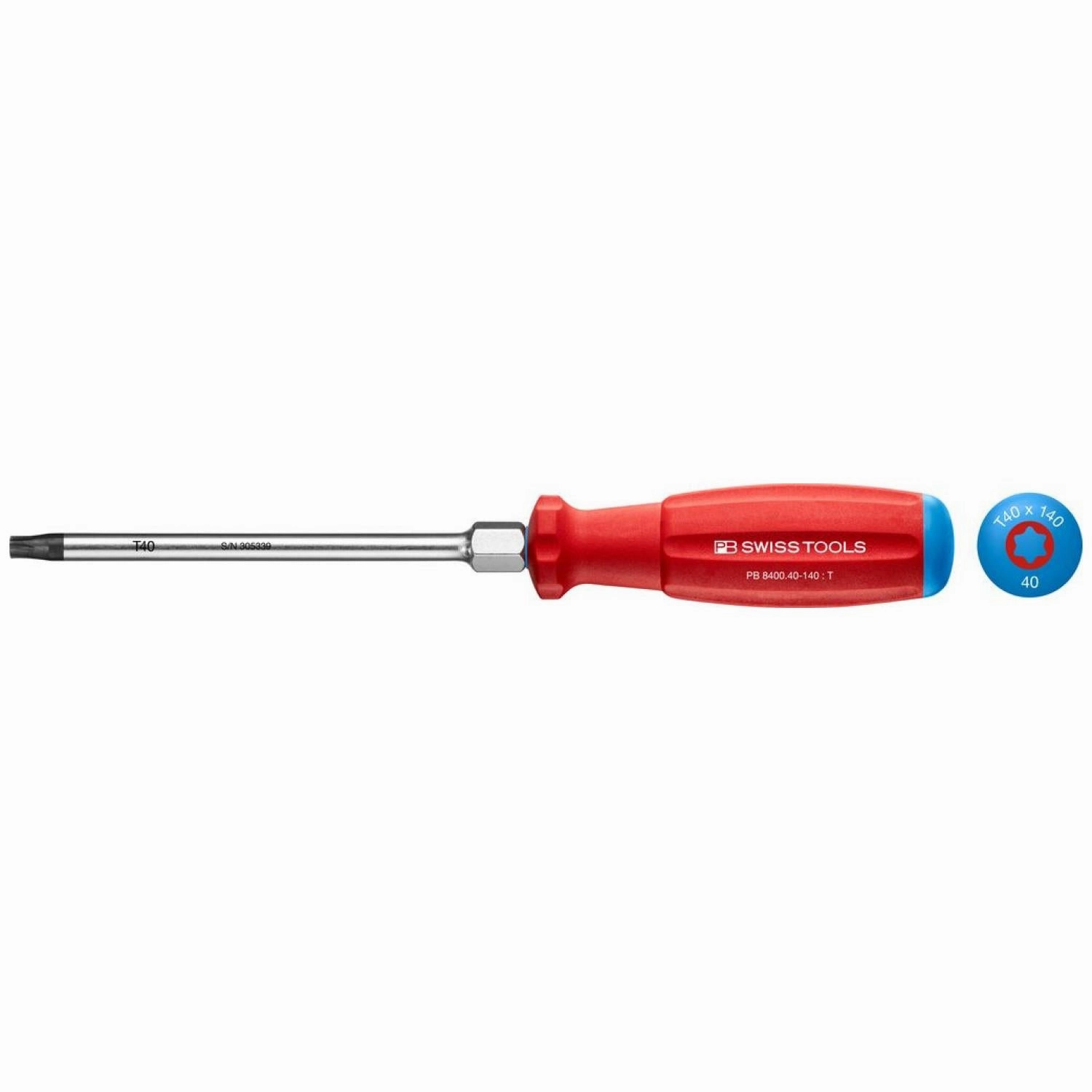 PB Swiss Tools PB 8400.40-140 SwissGrip Screwdrivers, TORX T40