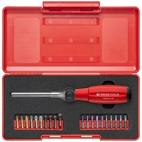 PB Swiss Tools PB 8510.R-100 Set Twister - Bit Holder With Ratchet Set
