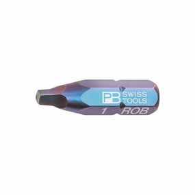 PB Swiss Tools PB C6.185/1 Square Drive Bit, Robertson, 2.3mm x 25mm